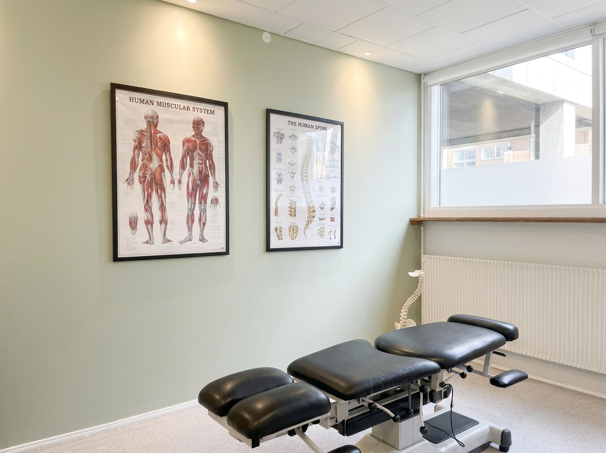 Behandlingsrummet med plads og lys